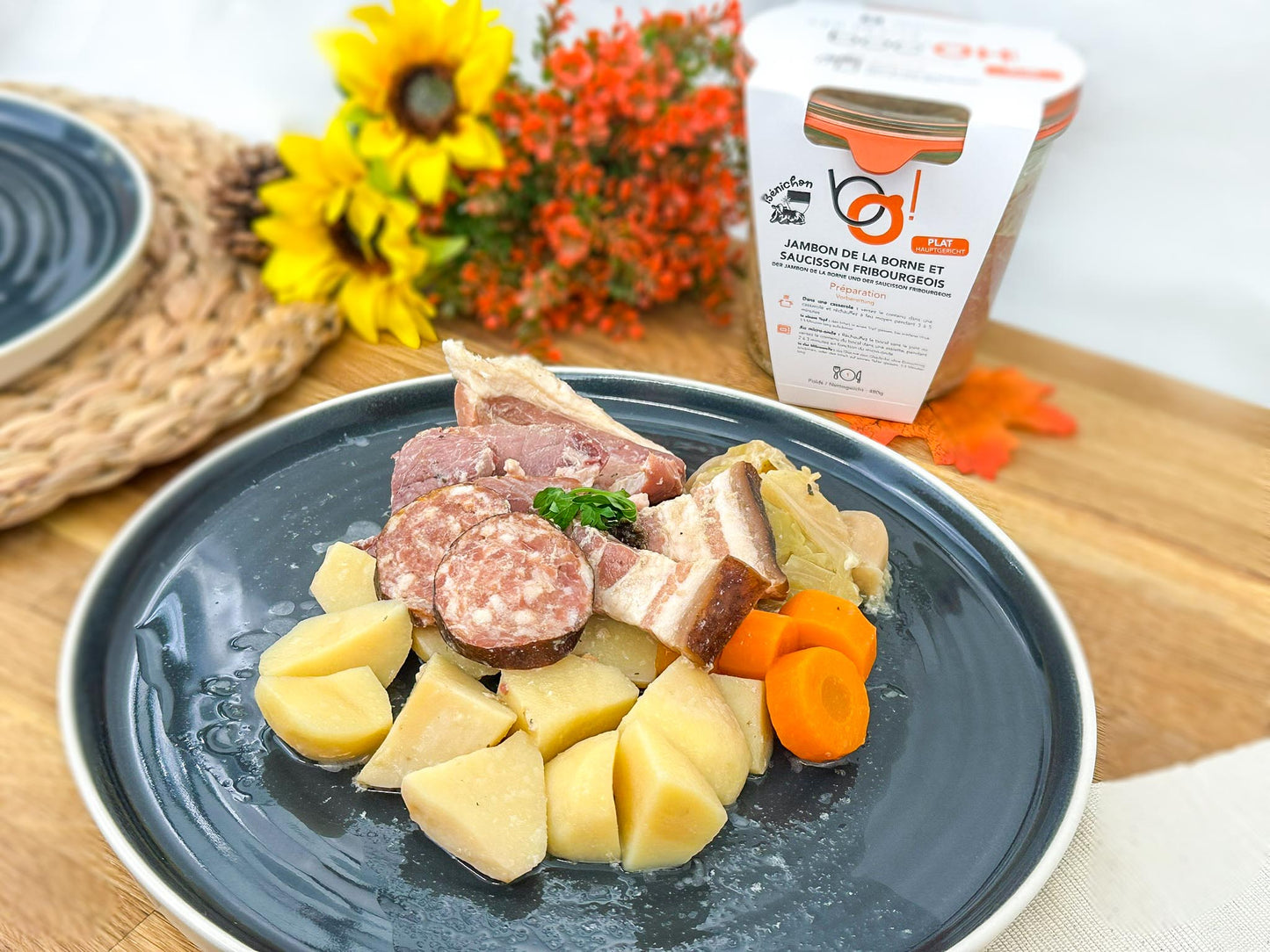 La Bénichon | Jambon de la borne et saucisson Fribourgeois