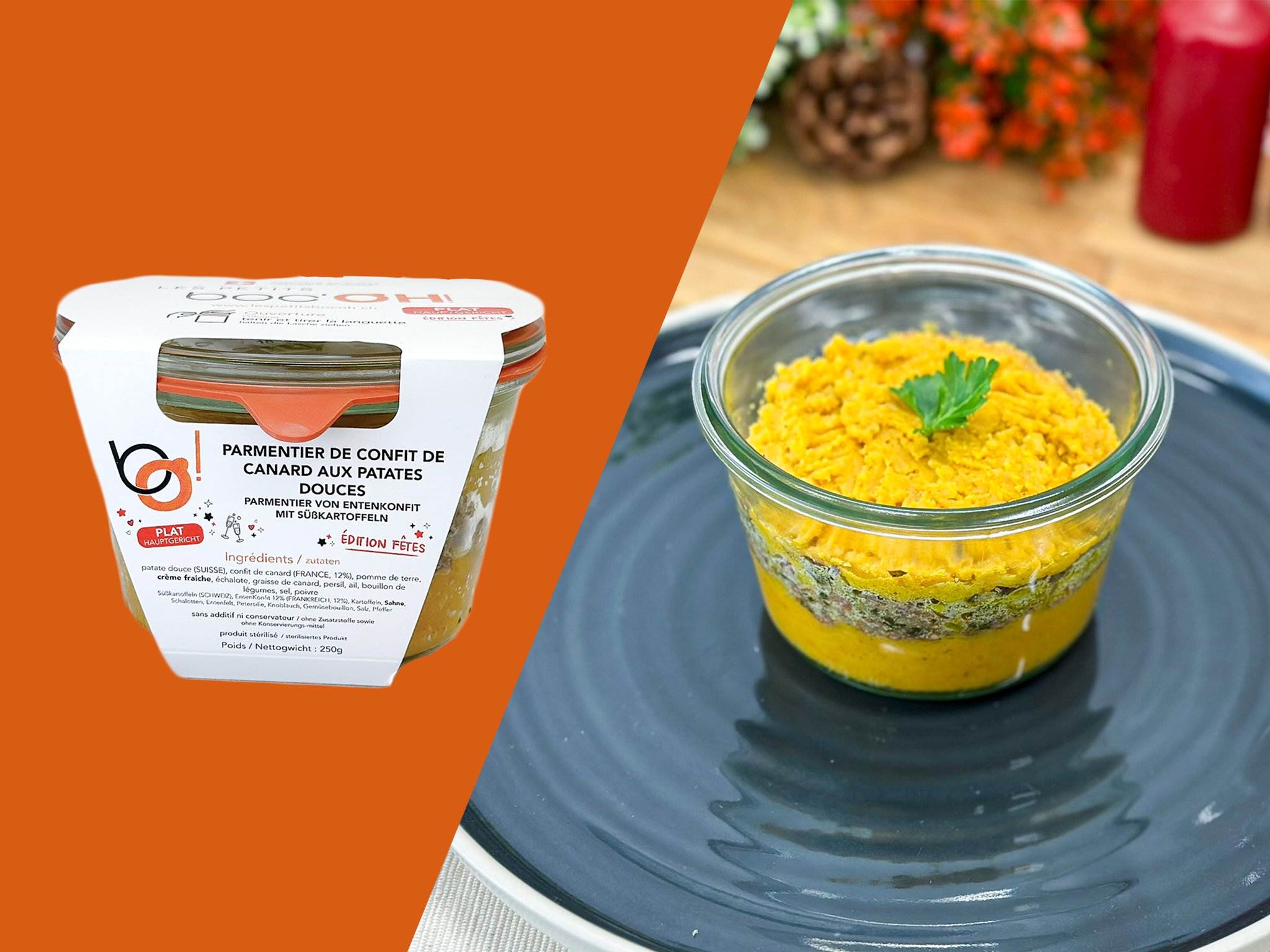 Spécial fêtes ! | Parmentier de confit de canard aux patates douces